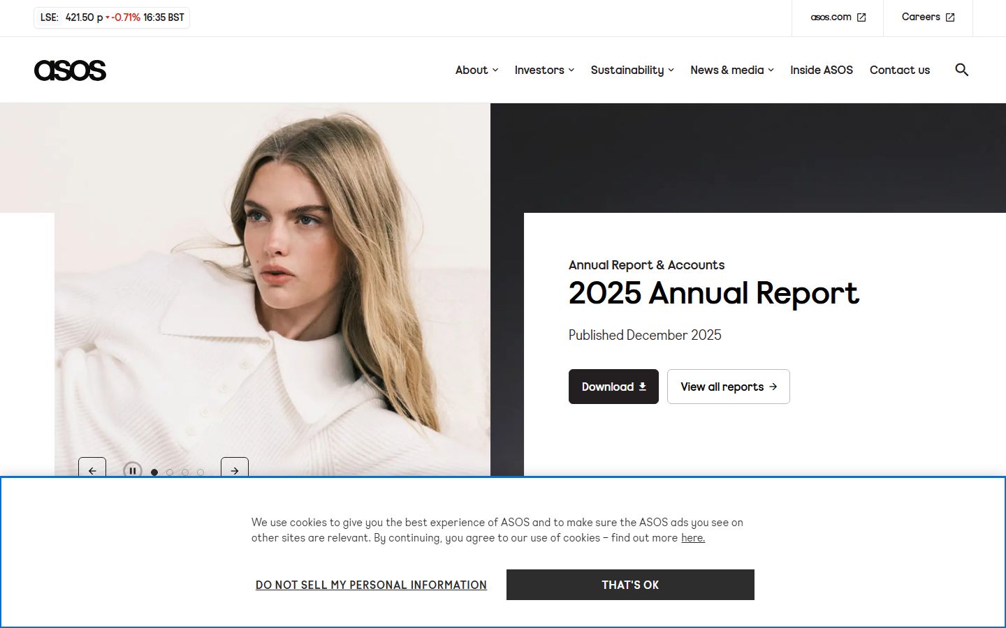 ASOS Corporate / Supply Chain